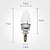 abordables Ampoules électriques-Ampoules Bougie Gradable Blanc Naturel C E14 3 W 1 LED Haute Puissance 270 LM 6000K K AC 85-265 V