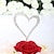 levne Dortové figurky-Figurky na svatební dort Klasický motiv Srdce Svatební Výročí Štando s Štras Taška z PVC