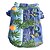 abordables Vêtements pour chiens-Chat Chien Tee-shirt Vêtements pour chiots Floral Botanique Mode Vacances Vêtements pour Chien Vêtements pour chiots Tenues De Chien Arc-en-ciel Jaune Bleu Costume pour fille et garçon chien Coton XS