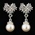 cheap Jewelry Sets-Clear Pearl Earrings Jewelry White For Party Anniversary Birthday Gift Engagement / Necklace