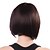 cheap Human Hair Capless Wigs-Capless Short Brown Wavy 100% Human Hair Side Bang Wigs