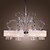 abordables Lustres-1 lumière qingming® 80 cm (31 pouces) lustre en cristal tissu métallique style bougie chrome moderne contemporain 110-120v / 220-240v