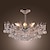 tanie Żyrandole-50 cm Kryształ Lampy sufitowe Kryształ Malowane wykończenia Współczesny współczesny 110-120V / 220-240V