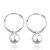 levne Módní náušnice-Elegantní 925 mincovního stříbra perlové náušnice