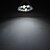 levne Žárovky-daiwl MR11 1 w 6x5050 smd 80-100lm 6000-6500k přirozené bílé světlo LED Spot žárovky (12V)