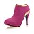 cheap Women&#039;s Boots-Women&#039;s Shoes Suede Fall / Winter Stiletto Heel 5.08-10.16 cm / Booties / Ankle Boots Black / Gray / Fuchsia