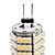 levne LED bi-pin světla-1ks 2 W 3000 lm G4 LED corn žárovky T 120 LED korálky SMD 3528 Teplá bílá 12 V / #