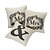 cheap Throw Pillows &amp; Covers-3 pcs Cotton/Linen Pillow Cover, Text Country