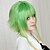 halpa Halloween peruukit-Cosplay Wigs Vocaloid Gumi Anime / Video Games Cosplay Wigs 18 inch Heat Resistant Fiber Women&#039;s Halloween Wigs