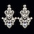 abordables Parures de Bijoux-Femme Strass Alliage Colliers décoratifs Boucles d&#039;oreille Pour Soirée Anniversaire Fiançailles Cadeaux de mariage