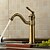 cheap Rotatable-Antique Brass Kitchen Faucet,Deck Mounted Standard Spout Single Handle One Hole Kitchen Taps with Hot and Cold Switch and Valve