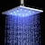 olcso Zuhanyfejek-Bronz, négyszögletes, mennyezetre rögzíthető zuhanyfej, színes LED, 10 hüvelyk