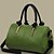 cheap Handbag &amp; Totes-Women&#039;s Vintage PU Leather Contrast Color Tote/Crossbody Bag