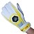 levne Vybavení pro fotbalisty-anti-smyk rozšířené nátepníky full-finger pu bílé a žluté profesionální odolné proti opotřebení rukavice fotbalové brankářské (1 pár)