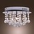 voordelige Plafondlampen-SL® Plafond Lampen Sfeerverlichting Chroom Metaal Kristal 110-120V / 220-240V / G4