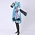 cheap Cosplay &amp; Costumes-Inspired by Miku Vocaloid Video Game Cosplay Costumes Patchwork / Anime Cosplay Suits Blouse Skirt Sleeves Sleeveless Costumes / Tie / Belt / Stockings