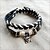 cheap Men&#039;s Jewelry-Men&#039;s Punk Leather Bracelet(Width:0.8CM,Length:40CM)