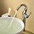 abordables Robinets de lavabo Sprinkle®-saupoudrez ® par LightInTheBox - seule entraxe poignée en laiton massif chromé robinet d&#039;évier salle de bains (hauteur)