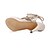 abordables Zapatos de mujer-Mujer-Tacón Stiletto Plataforma-PlataformaVestido-Semicuero-Negro Marfil