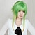 halpa Halloween peruukit-Cosplay Wigs Vocaloid Gumi Anime / Video Games Cosplay Wigs 18 inch Heat Resistant Fiber Women&#039;s Halloween Wigs