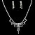 ieftine Seturi de Bijuterii-strălucind din aliaj cu un set de bijuterii stras femei, inclusiv colier, cercei