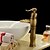 Недорогие классический-Ванная раковина кран - Водопад Старая латунь Чаша Одно отверстие / Одной ручкой одно отверстиеBath Taps