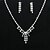 levne Sady šperků-úžasný jednoduchý design slitina s šperků štrasové žen, včetně náhrdelník, náušnice