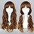 cheap Lolita Wigs-Lolita Wig Inspired by Zipper Curly Chocolate Mixed Color 60cm Casual