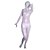 ieftine Costume Zentai-alb lucios metalic corp plin zentai