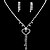 abordables Conjuntos de joyas-Aleación Splendid Con sistema de la joyería de diamante de imitación de las mujeres incluyendo collares, aretes