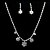 cheap Jewelry Sets-Jewelry Set Women&#039;s Anniversary / Birthday / Gift / Party / Special Occasion Jewelry Sets Alloy Rhinestone Necklaces / Earrings Silver