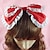 cheap Lolita Accessories-Lolita Jewelry Sweet Lolita Dress Princess Headwear Women&#039;s Red / Blue / Pink Lolita Accessories Solid Colored Bowknot Headpiece Cotton Halloween Costumes
