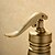 お買い得  クラシカル-バスルームのシンクの蛇口 - 滝状吐水タイプ アンティーク真鍮 洗面ボウル 一つ / シングルハンドルつの穴Bath Taps