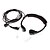 abordables Talkie-walkie-Casque de communication avec la gorge à l&#039;oreille des écouteurs design spécial pour talkie-walkie
