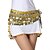 cheap Belly Dancewear-Performance Dancewear Velvet Leopard Printed with Coins Belly Dance Belts For Ladies