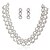 preiswerte Schmucksets-gorgeous Strass / Nachahmungen von Perlen Hochzeit Braut-Halskette und Ohrringe Schmuck-Set
