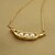 cheap Necklaces-Women&#039;s Golden Pea Necklace