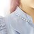 billige Topper til kvinner-Kvinners Front Ruffles skjorte med perler