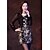 cheap Women&#039;s Dresses-Screen Color Dress - Long Sleeve All Seasons Screen Color