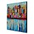 billiga Toppkonstnärer av oljemålningar-HANDMÅLAD Abstrakt / Landskap / Abstrakta landskap En panel Kanvas Hang målad oljemålning For Hem-dekoration