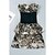 cheap Women&#039;s Dresses-White Mini Dress - Sleeveless Summer White Leopard