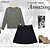 Недорогие Юбки-Женская Tweed плиссированные юбки