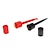 abordables Accessoires-Plastique Électricité + Crochet Test de fer (rouge + noir, taille L / 2 PCS)