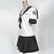 cheap Anime Costumes-Inspired by Hiiro no Kakera Cosplay Anime Cosplay Costumes Cosplay Suits School Uniforms Short Sleeves Cravat Top Skirt For Women&#039;s