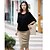 billige Kvindenederdele-Kvinder Solid Color Pencil Skirt (Belt er ikke inkluderet)