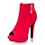 cheap Women&#039;s Shoes-Spring Summer Fall Winter Fashion Boots Suede Casual Stiletto Heel Chain Black Red