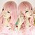 billige Kostumeparykker-Prinsesse Cosplay Parykker Dame 30 inch Varmeresistent Fiber Pink Anime Paryk