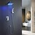preiswerte Sprinkle® Duscharmaturen-Moderne  with  Chrom Ein Griff Vier Löcher  ,  Eigenschaft  for Wasserfall LED