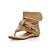 billige Damesko-Lær flat hæl sandaler med spenne / Glidelås Party / Evening Sko (Flere farger)