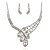 cheap Jewelry Sets-Rhinestone Wedding Party Anniversary Birthday Engagement Gift Alloy Earrings Necklaces